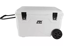 ProMaxx Automotive 75qt sportsman cooler with wheels and pull handle white