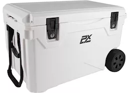 ProMaxx Automotive 75qt sportsman cooler with wheels and pull handle white