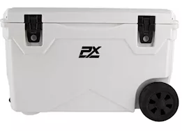 ProMaxx Automotive 75qt sportsman cooler with wheels and pull handle white