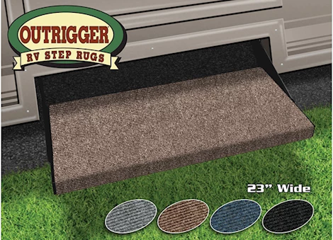Prest-O-Fit OUTRIGGER RV STEP RUG (23IN WIDE) - WALNUT BROWN
