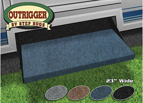 Prest-O-Fit OUTRIGGER RV STEP RUG (23IN WIDE) - ATLANTIC BLUE