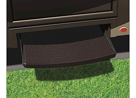 Prest-O-Fit OUTRIGGER UNIVERSAL RV STEP RUG 22 IN. WIDE - CHOCOLATE BROWN