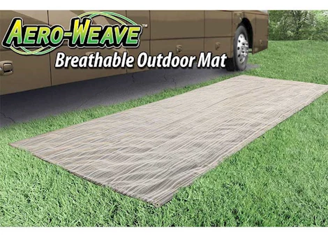 Prest-O-Fit 7.5 ft. x 20 ft. Aero-Weave Breathable Outdoor Mat - Santa Fe Brown