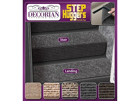 Prest-O-Fit STEP HUGGERS FOR RV STAIRS (131/2IN X 231/2IN) - BLACK GRANITE