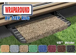 Prest-O-Fit Wraparound step rug (18in wide) - brown