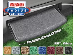 Prest-O-Fit Wraparound radius step rug (22in wide) - stone gray