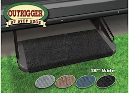 Prest-O-Fit Outrigger rv step rug (18in wide) - black onyx