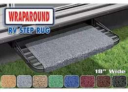 Prest-O-Fit Wraparound step rug (18in wide) - stone gray