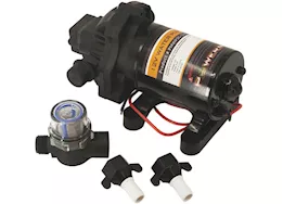 PowerMax 12v water pump - 3.2 gpm / 45 psi with strainer