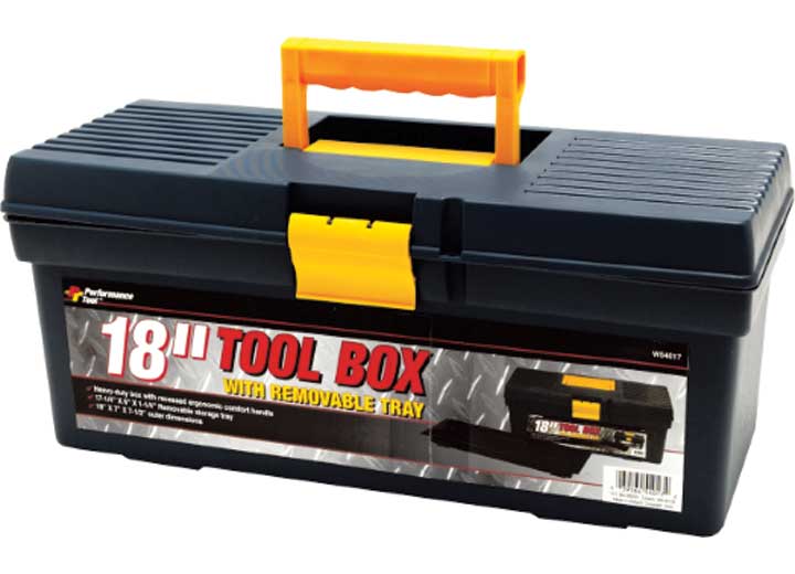 Performance Tool 18in plastic tool box Main Image