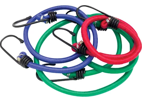 Performance Tool 3pc stretch cords (18in 24in 36in ) Main Image