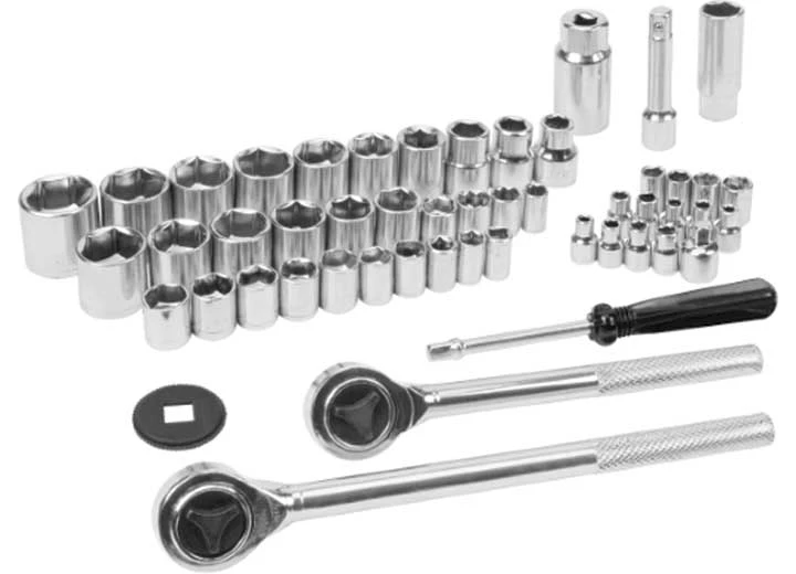 Performance Tool 52pc 1/4in 3/8in 1/2in dr skt set Main Image