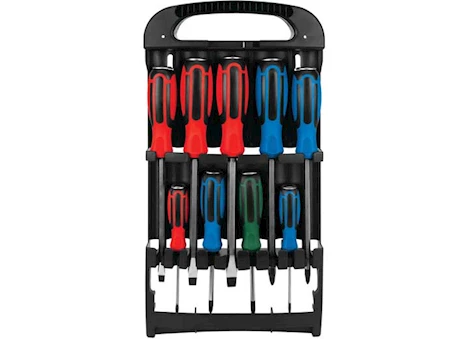 Performance Tool SCREWDRIVER SET WITH RACK, 9 PCS