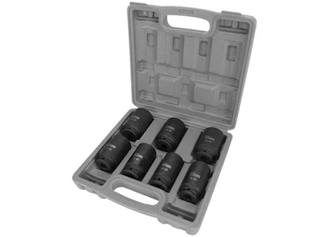 Performance Tool 1/2IN DR. AXLE NUT SOCKET SET, 7 PC