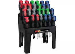 Performance Tool 26 pc screwdriver set w/rack