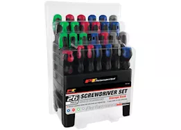 Performance Tool 26 pc screwdriver set w/rack