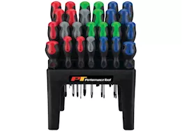 Performance Tool 26 pc screwdriver set w/rack