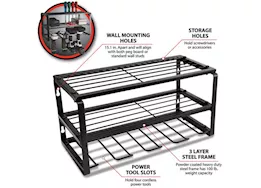 Performance Tool 16in power tool storage rack