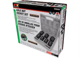 Performance Tool 1/2in dr. axle nut socket set, 7 pc