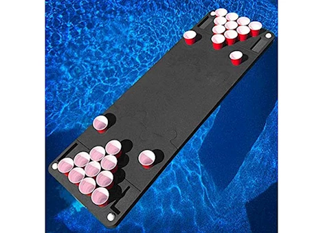 Polar Whale Floating Beer Pong Table, Black