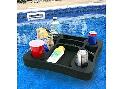 Polar Whale Floating Square Drink Holder Refreshment Table, 17.5"