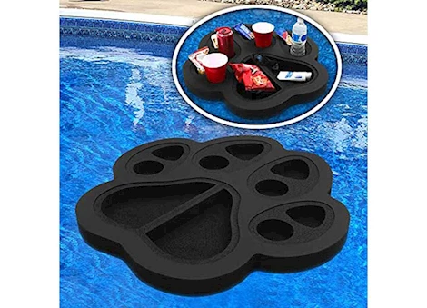 Polar Whale Floating Pawprint Drink Holder Refreshment Table Tray