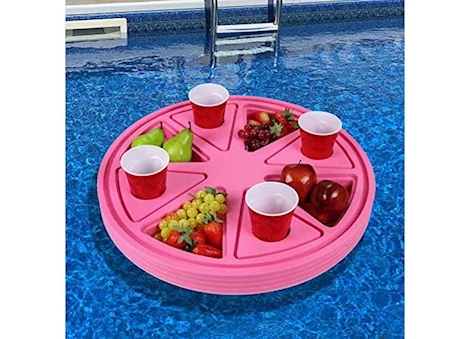 Polar Whale Products Floating pink refreshment tray 2ft wide grapefruit Main Image