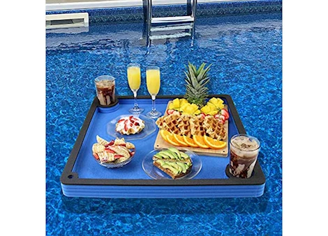 Polar Whale Floating Square Buffet Tray, Blue/Black, 2ft