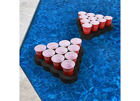 Polar Whale Products FLOATING BEER PONG GAME 10-SLOT 2PC