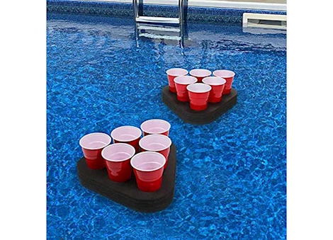 Polar Whale Products FLOATING BEER PONG GAME 6-SLOT 2PC