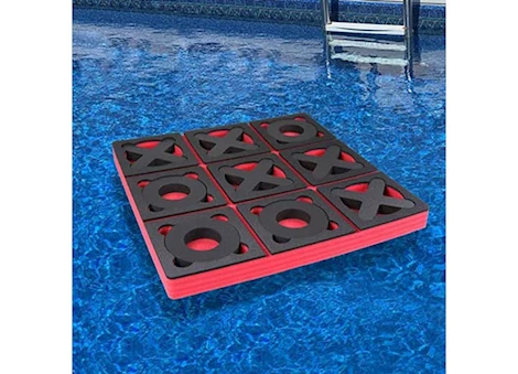 Polar Whale Products FLOATING RED AND BLACK TIC-TAC-TOE GAME 2FT WIDE