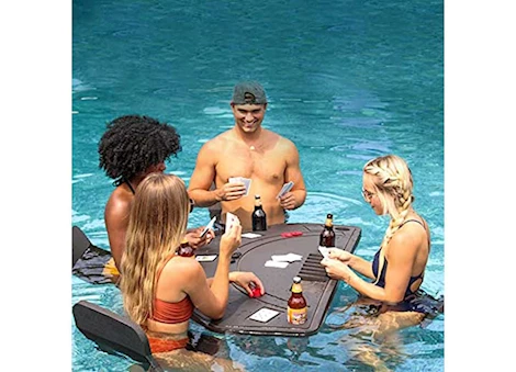Polar Whale Products FLOATING LARGE BLACKJACK TABLE WITH 4 SADDLE SEATS