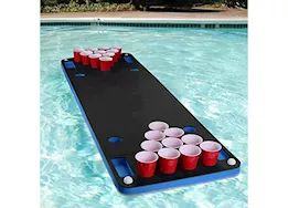Polar Whale Floating Beer Pong Table, Blue/Black