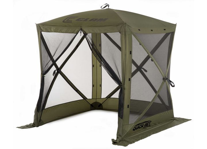 QUICK-SET TRAVELER 4-SIDED SCREEN SHELTER - GREEN WITH BLACK MESH