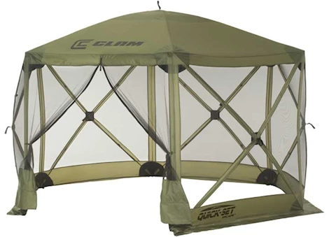 Quick-Set by Clam Escape 6-Sided Screen Shelter - Green Main Image