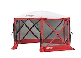 Quick-Set by Clam Escape Sport 6-Sided Screen Shelter – Red/White