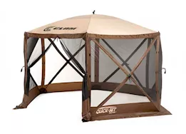 Quick-Set by Clam Escape 6-Sided Screen Shelter - Brown/Tan