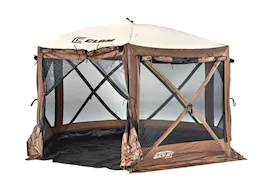 Quick-Set by Clam Pavilion Camper Screen Shelter – Brown/Tan