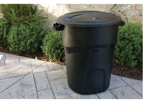 Rubbermaid ROUGHNECK 32 GALLON NON WHEELED TRASH CAN BLACK