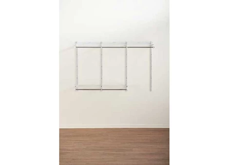 Rubbermaid 3-6FT WIDE WIRE CLOSET CONFIGURATION STORAGE KIT WHITE