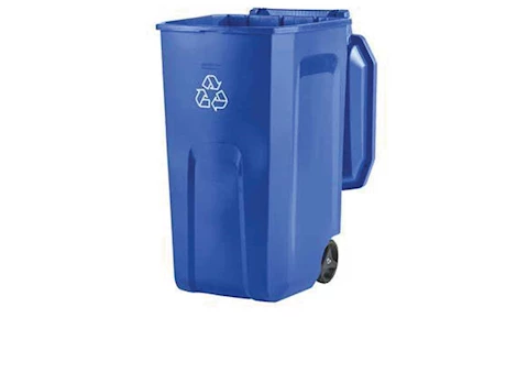 Rubbermaid Roughneck 45-Gallon Vented Wheeled Trash Can - Blue|2149498 Main Image