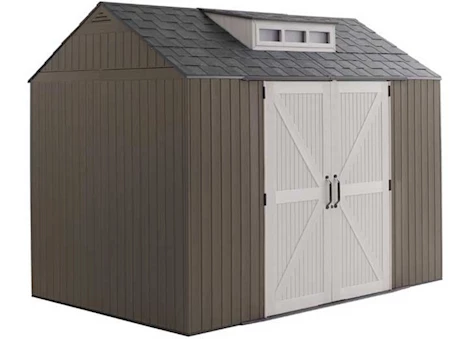 Rubbermaid EASY INSTALL 7X10 RESIN STORAGE SHED BROWN