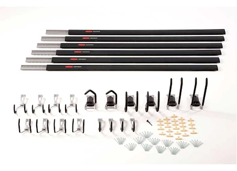 Rubbermaid 24PC FASTTRACK RAIL GARAGE KIT ALL IN 1