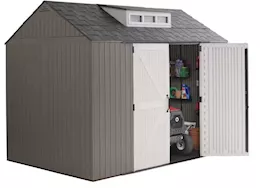 Rubbermaid Outdoor Storage Shed, 7x3.5 ft