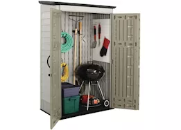 Rubbermaid Outdoor Storage Shed, 4x2.5 ft