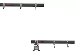 Rubbermaid 8pc fasttrack rail garage kit all in one