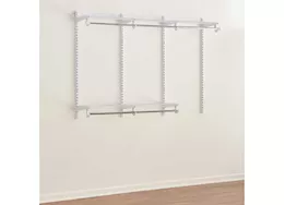 Rubbermaid 3-6ft wide wire closet configuration storage kit white