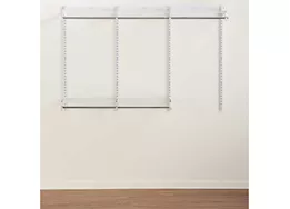 Rubbermaid 3-6ft wide wire closet configuration storage kit white