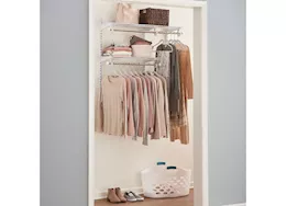 Rubbermaid 3-6ft wide wire closet configuration storage kit white