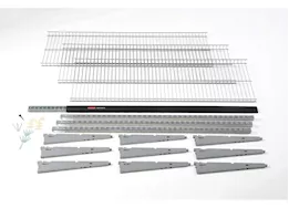 Rubbermaid Fasttrack rail wire garage shelf kit